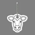 Zippy Clip - Cow's Face / Head Decorated Tag